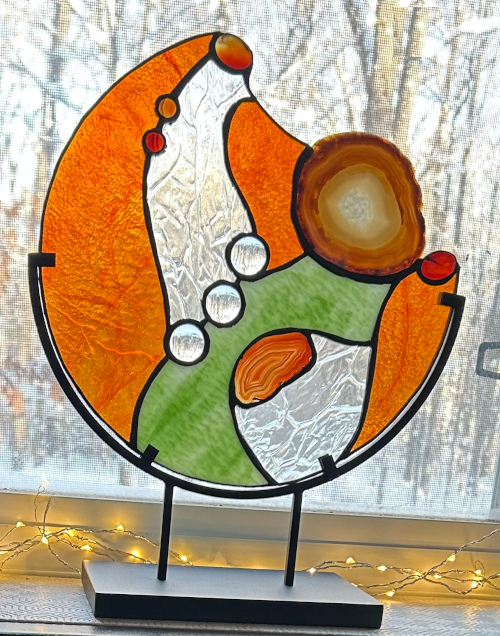 Orange Abstract Agate